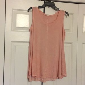 Pink long flowy top